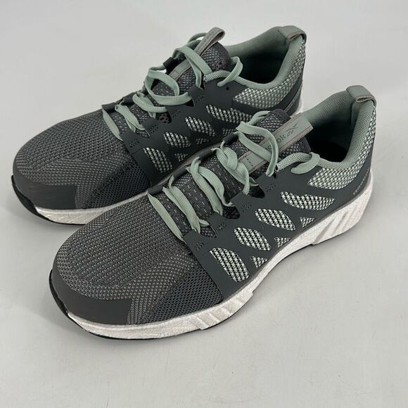Reebok Fusion Flexweave Women's Work Safety Composite Toe Sneaker Gray Size 11 - Picture 1 of 9